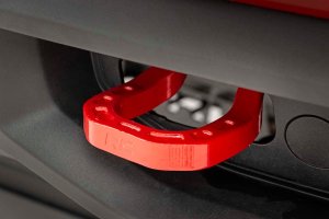 Chevrolet Silverado 1500 Tow Hooks - Rough Country - Forged - Red - '19-'22